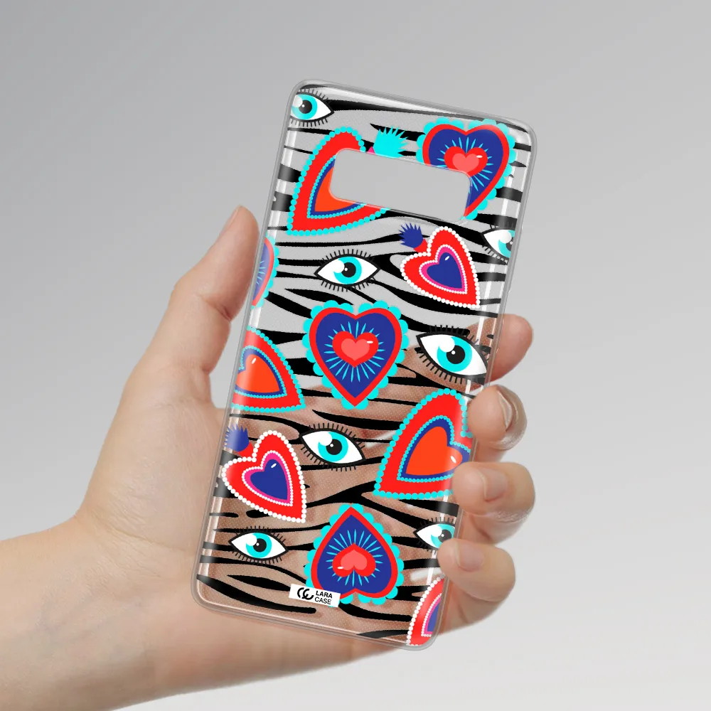 Eye Heart Samsung Note 8 Clear TPU Case
