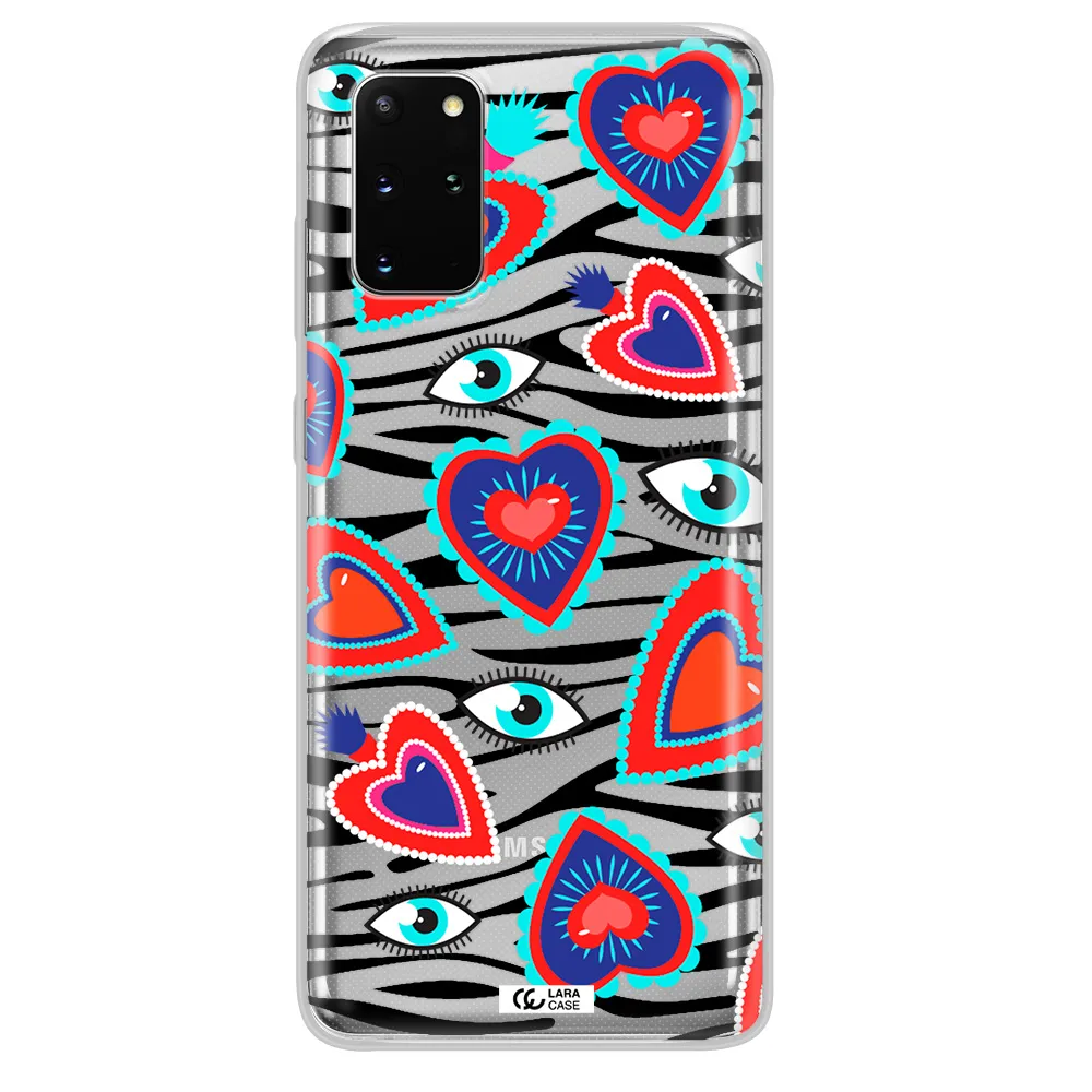 Eye Heart Samsung S 20 Plus Clear TPU Case