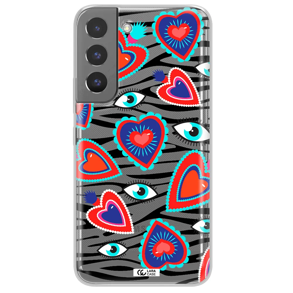Eye Heart Samsung S 22 Plus Clear TPU Case