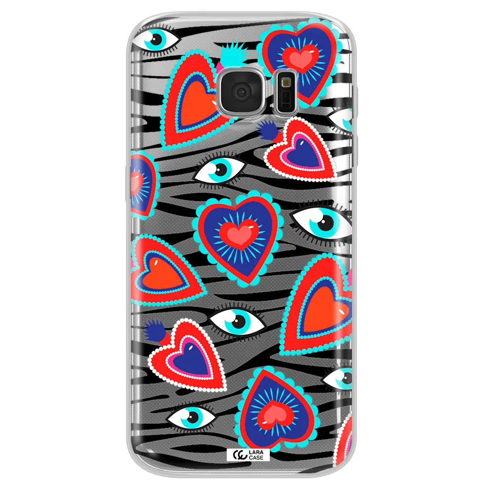 Eye Heart Samsung S 7 Clear TPU Case