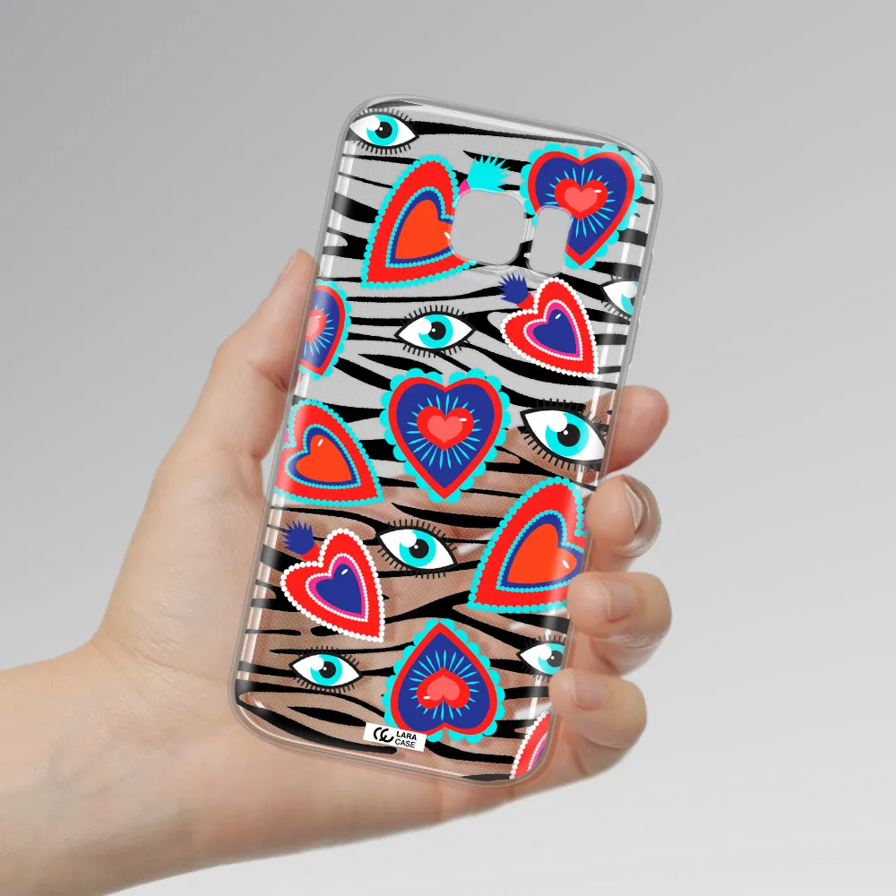 Eye Heart Samsung S 7 Clear TPU Case