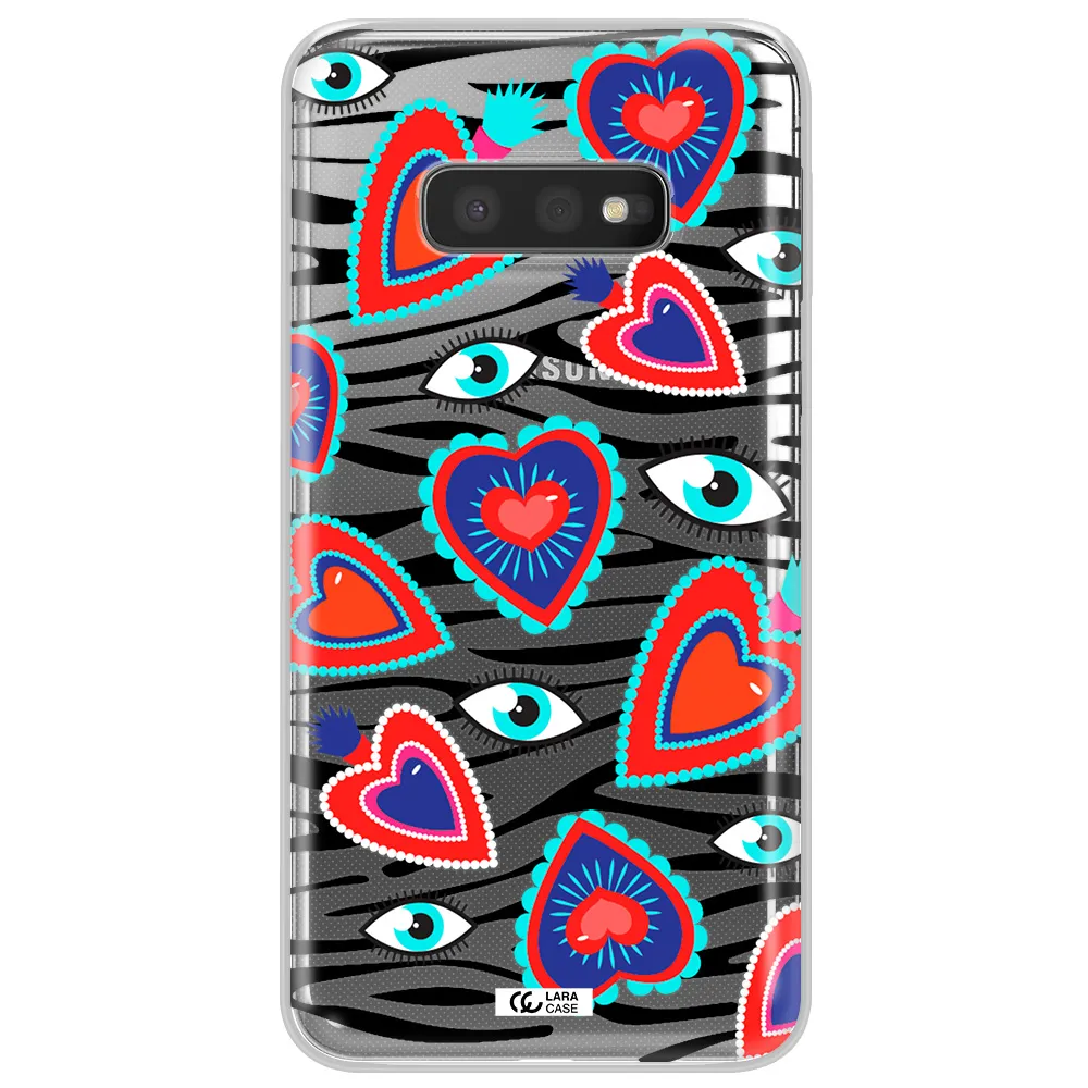 Eye Heart Samsung S10e Clear TPU Case