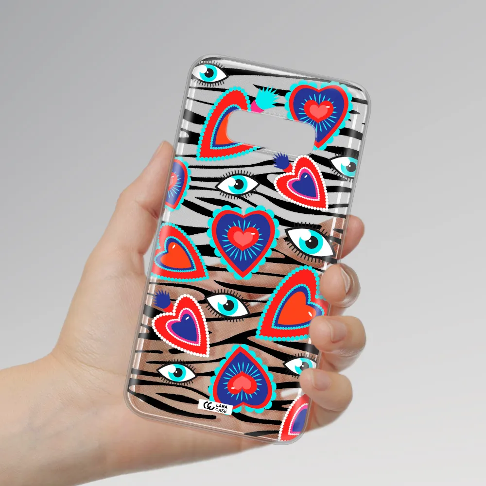 Eye Heart Samsung S10e Clear TPU Case