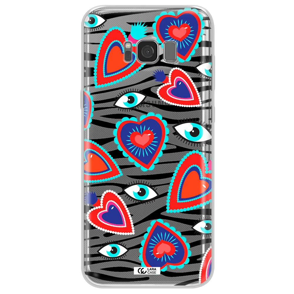 Eye Heart Samsung S8 Clear TPU Case