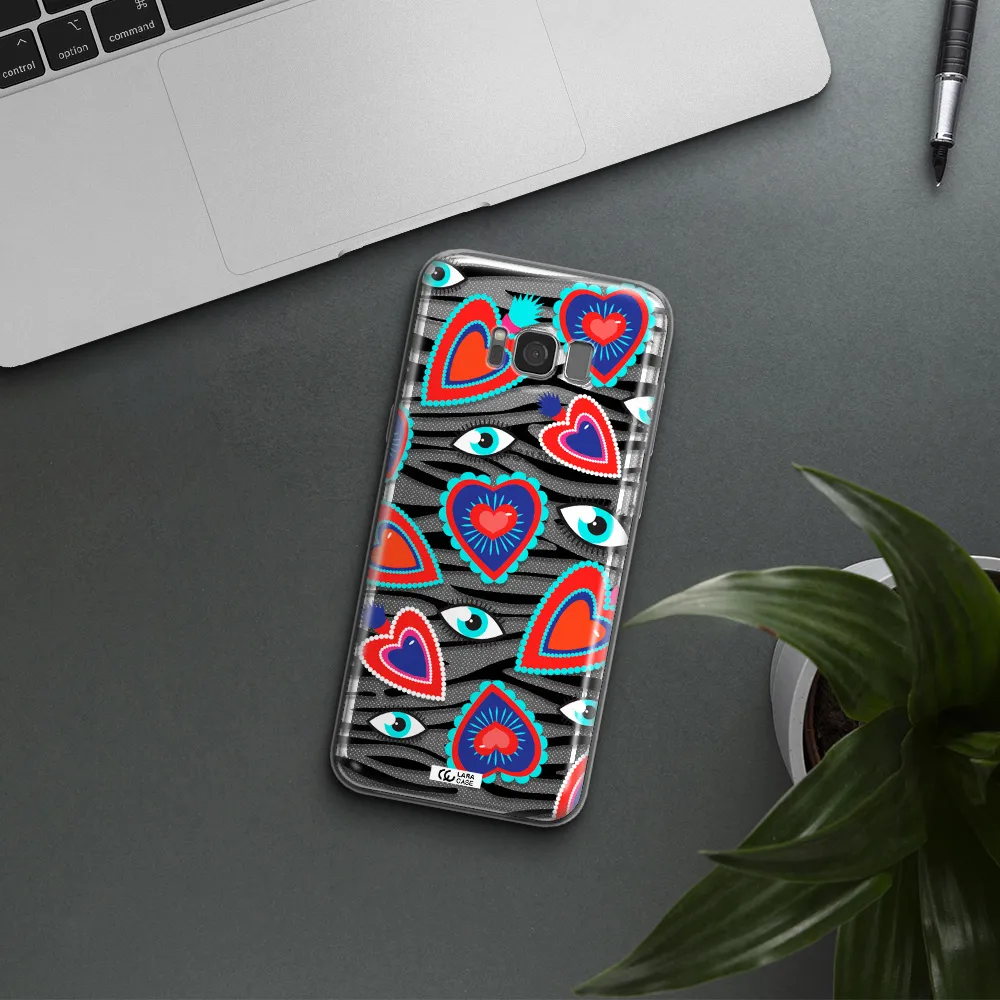 Eye Heart Samsung S8 Clear TPU Case