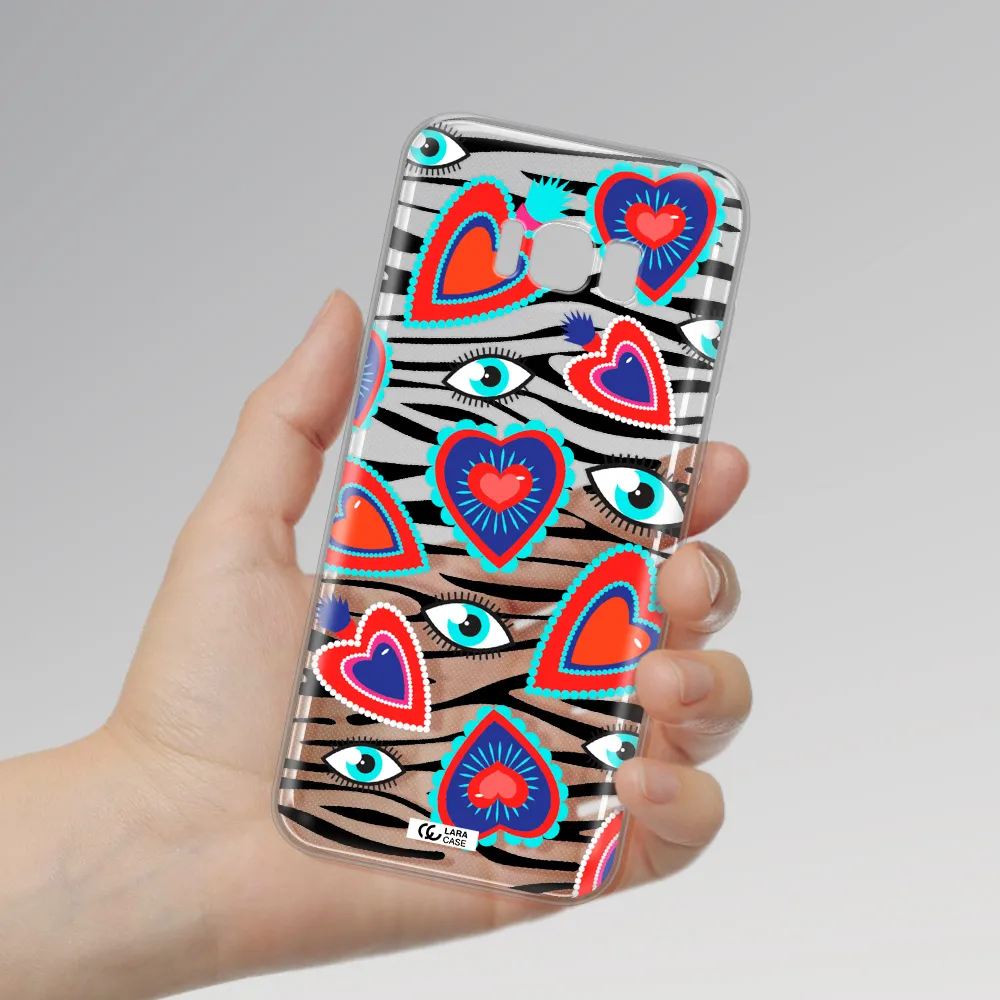 Eye Heart Samsung S8 Plus Clear TPU Case