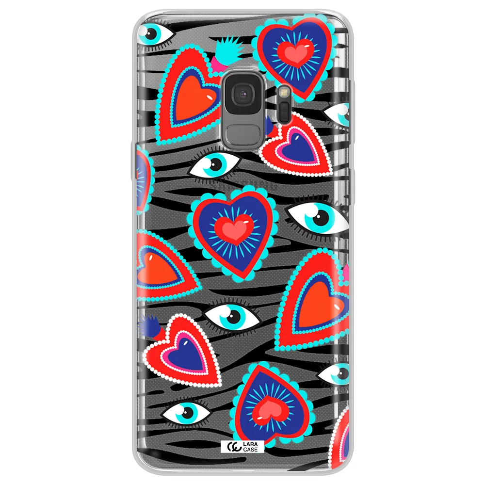 Eye Heart Samsung S9 Clear TPU Case