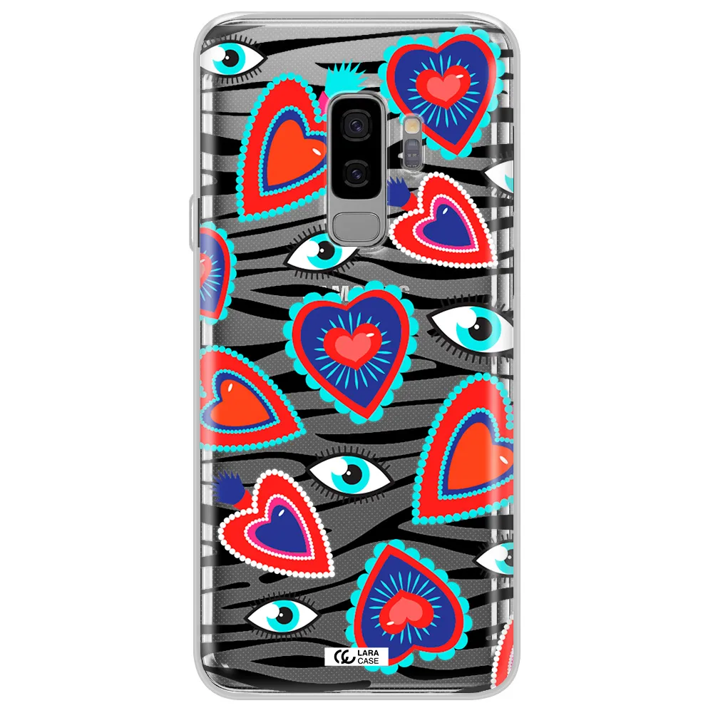Eye Heart Samsung S9 Plus Clear TPU Case