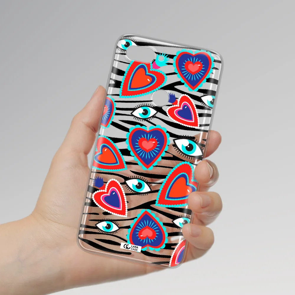 Eye Heart Xiaomi Mi 8 Lite Clear TPU Case