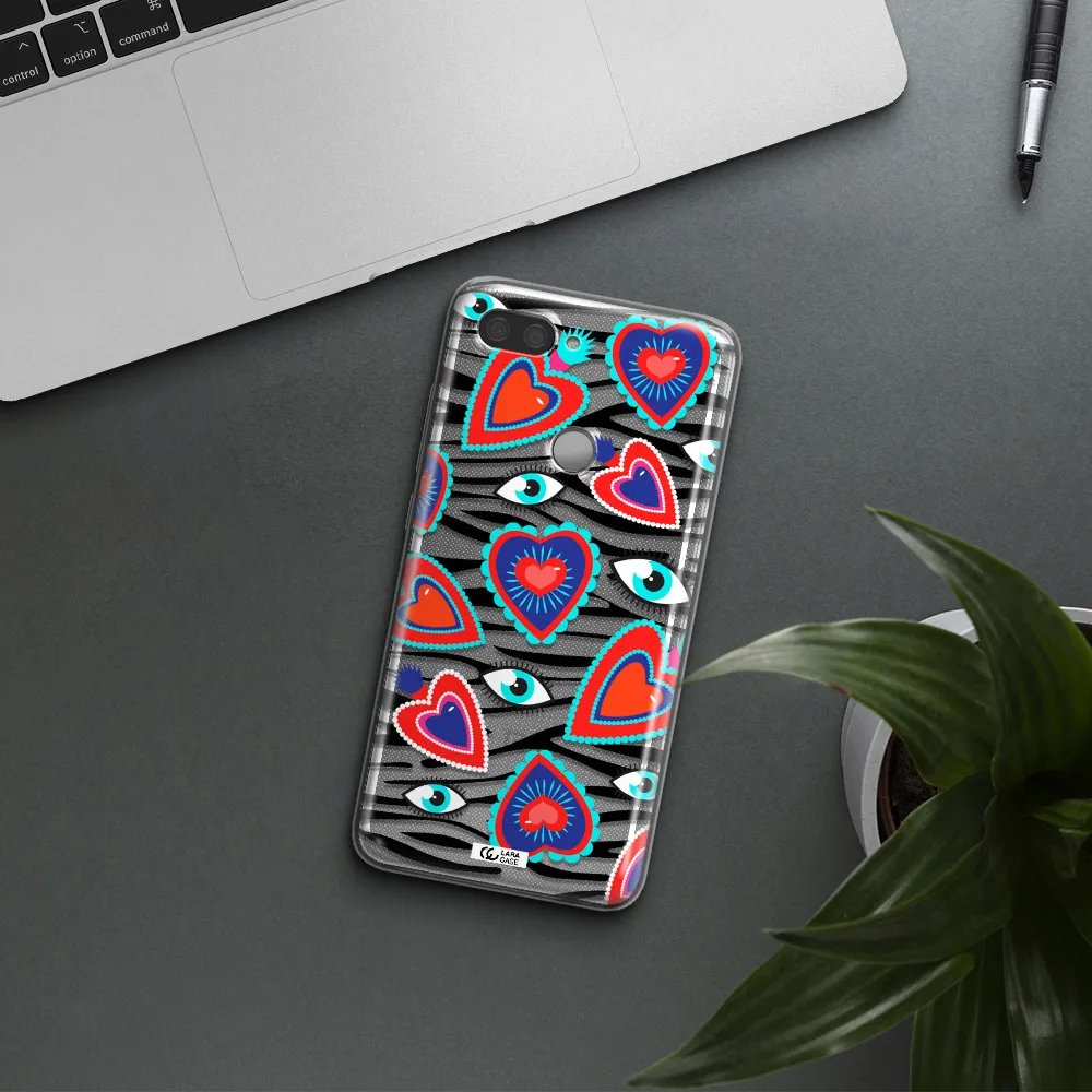 Eye Heart Xiaomi Mi 8 Lite Clear TPU Case