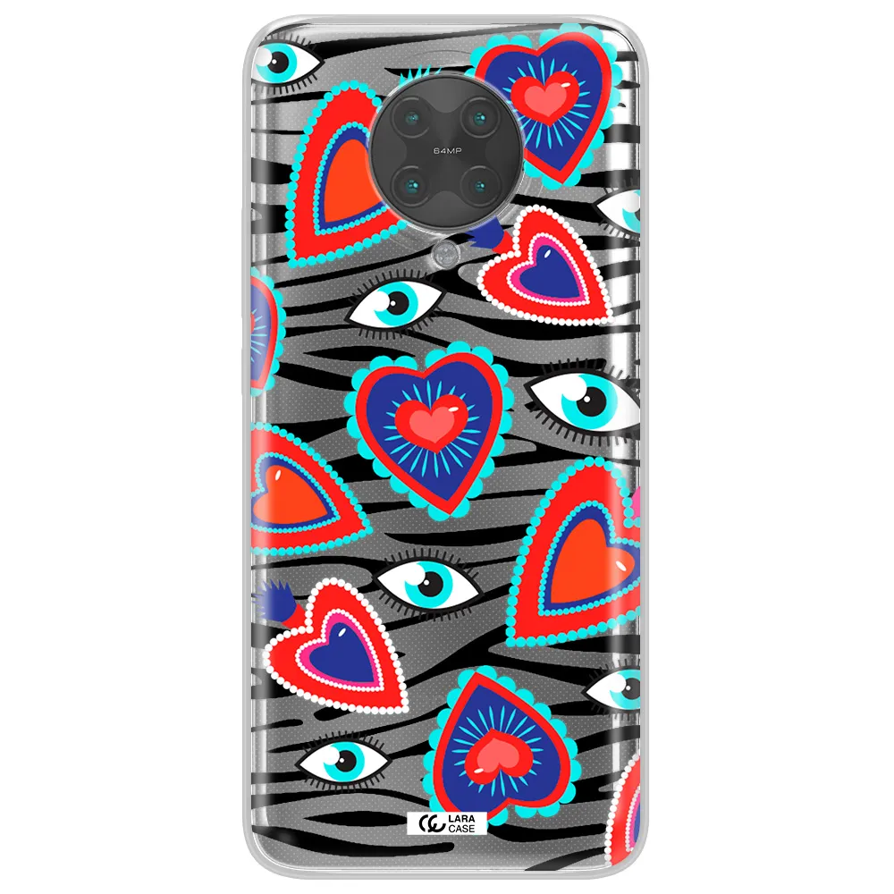 Eye Heart Xiaomi Poco F2 Pro Clear TPU Case