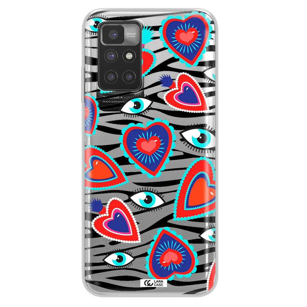 Eye Heart Xiaomi Redmi 10 Clear TPU Case