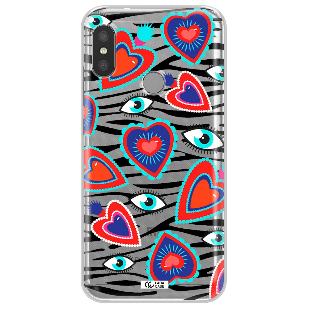 Eye Heart Xiaomi Redmi 6 Pro Clear TPU Case