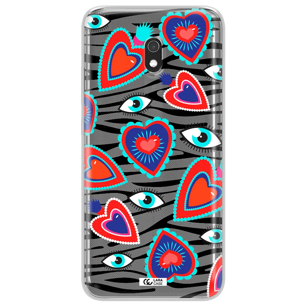 Eye Heart Xiaomi Redmi 8A Clear TPU Case
