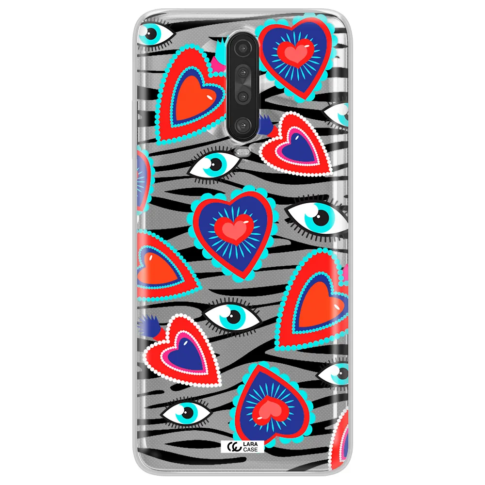 Eye Heart Xiaomi Redmi K30 Clear TPU Case