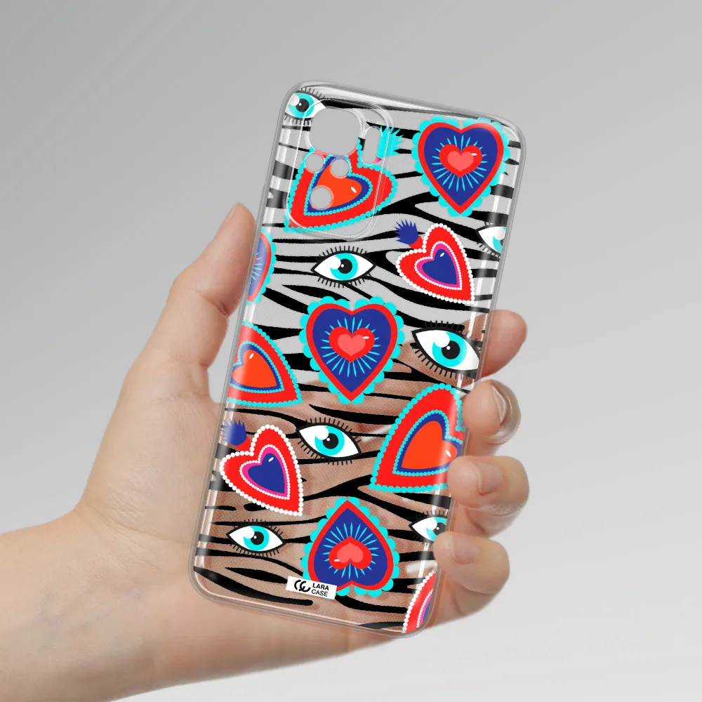 Eye Heart Xiaomi Redmi Note 10S Clear Tpu Case