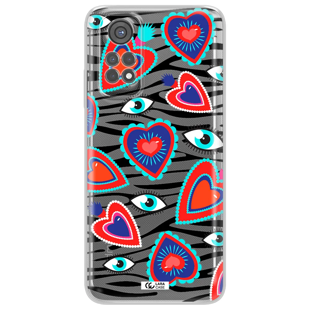 Eye Heart Xiaomi Redmi Note 11S Clear Tpu Case