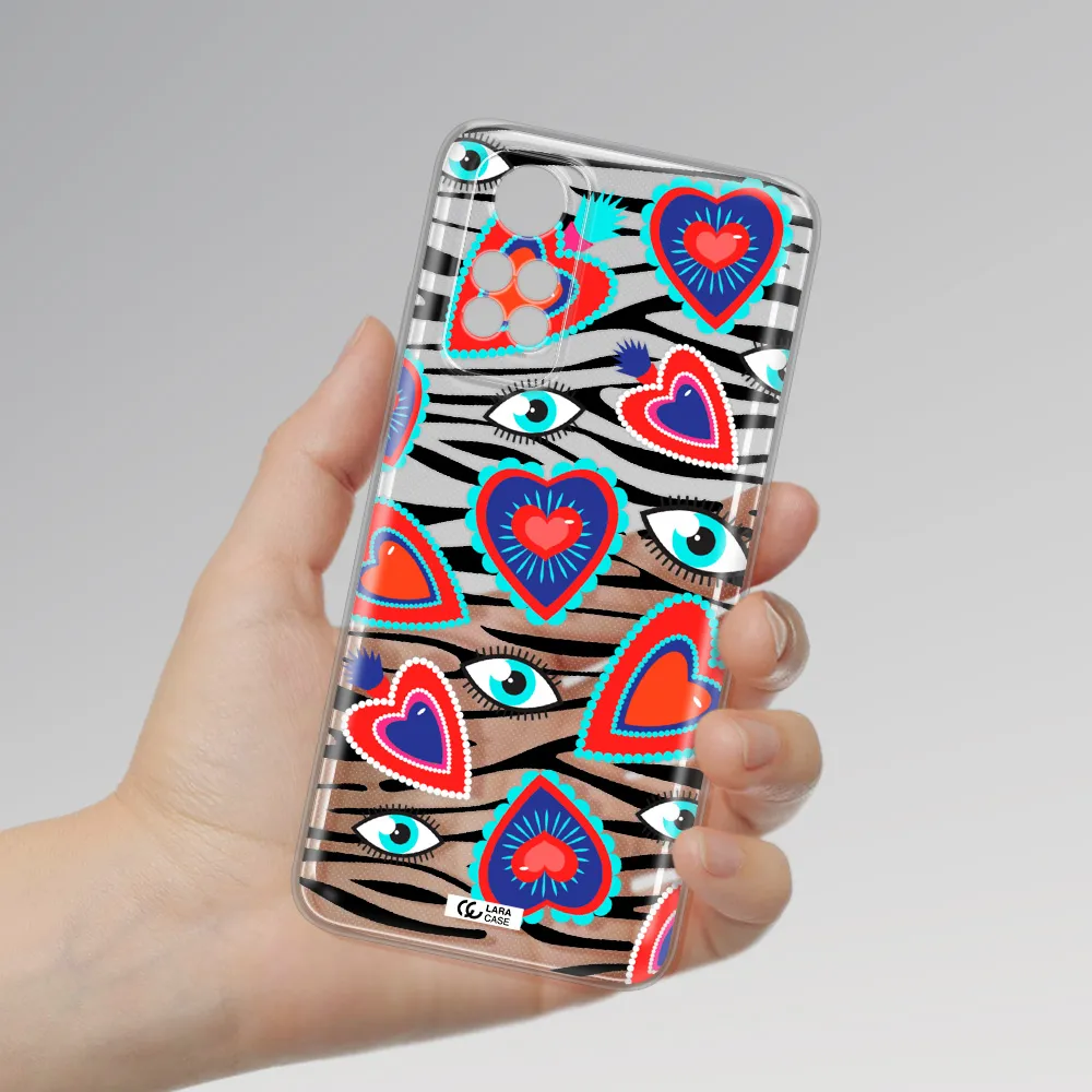 Eye Heart Xiaomi Redmi Note 11S Clear Tpu Case