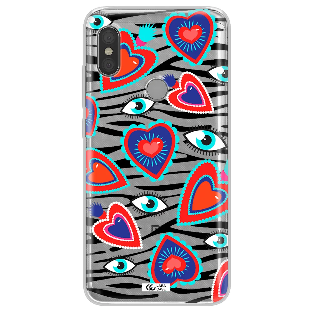 Eye Heart Xiaomi Redmi Note 6 Pro Clear TPU Case