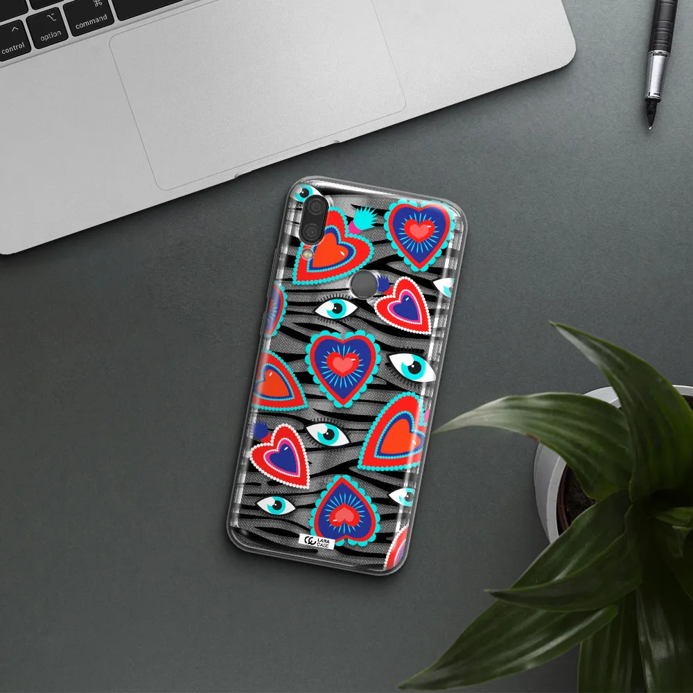 Eye Heart Xiaomi Redmi Note 7 Clear TPU Case