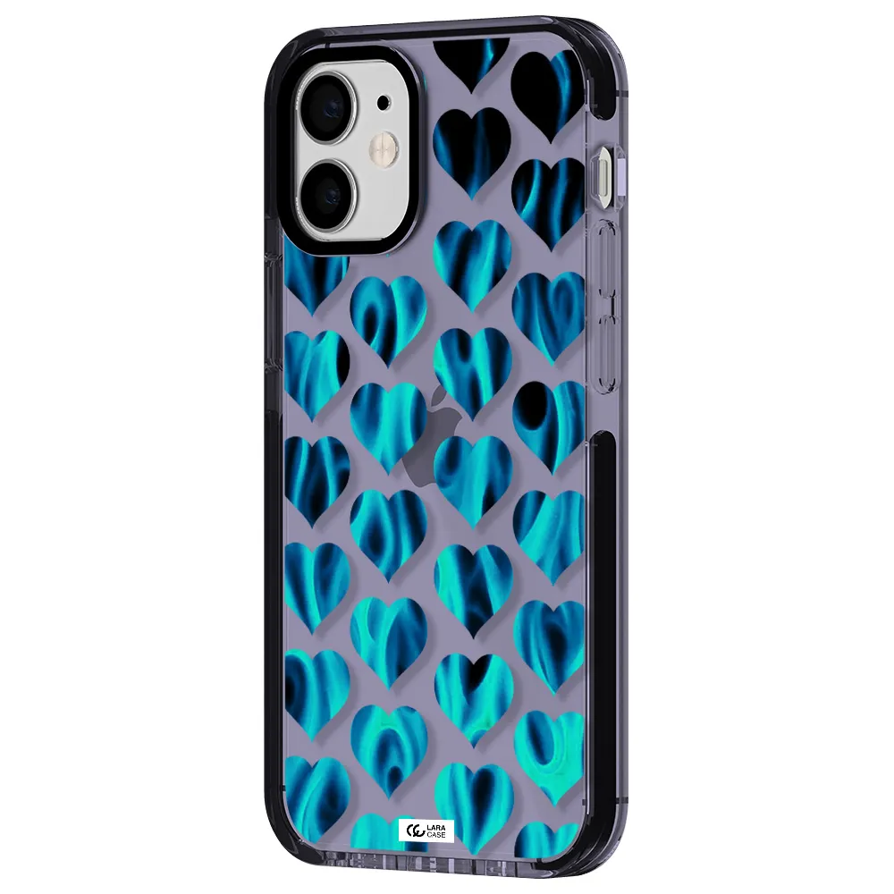 Heart Flame Apple iPhone 12 mini impact Lilac Case