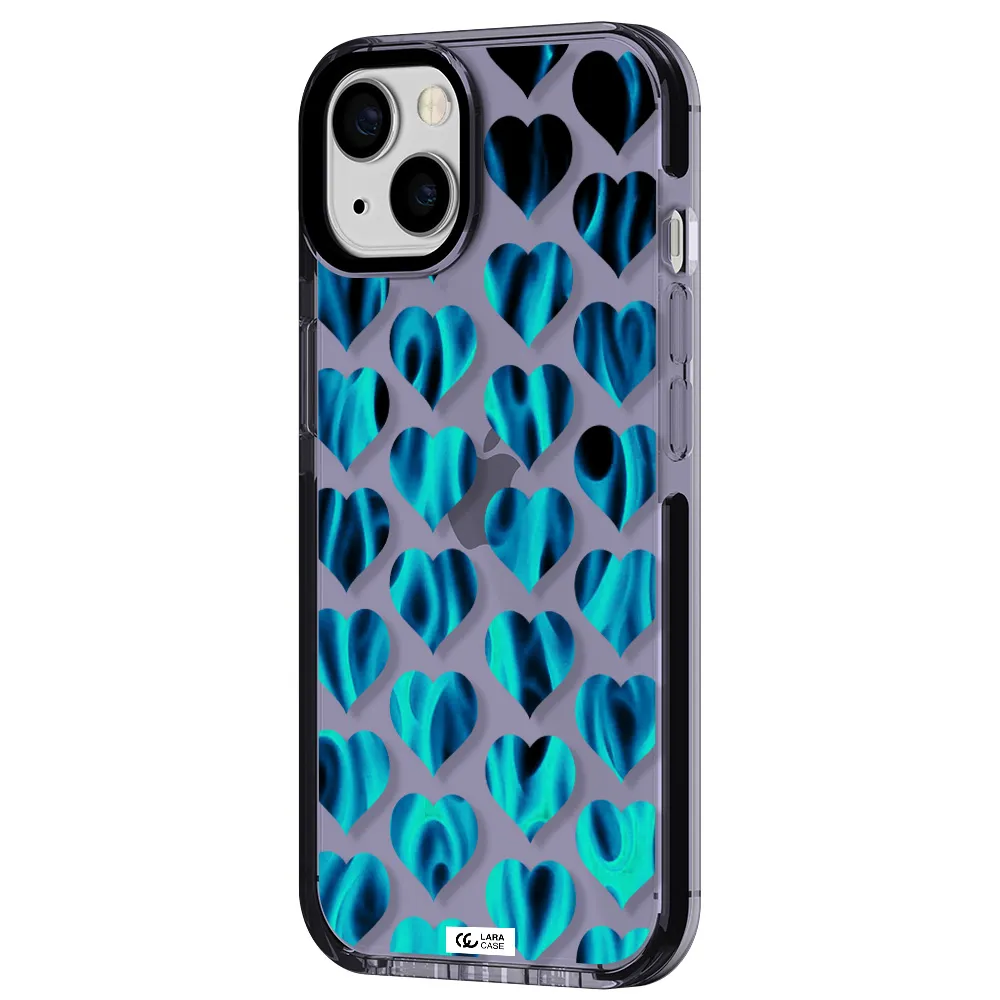 Heart Flame Apple iPhone 13 impact Lilac Case