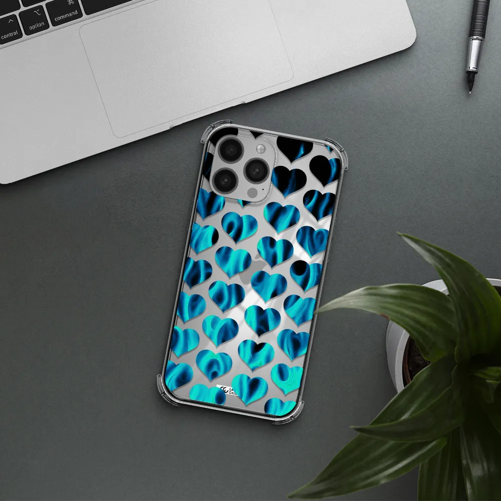 Heart Flame Apple iPhone 13 Pro Clear PC Case