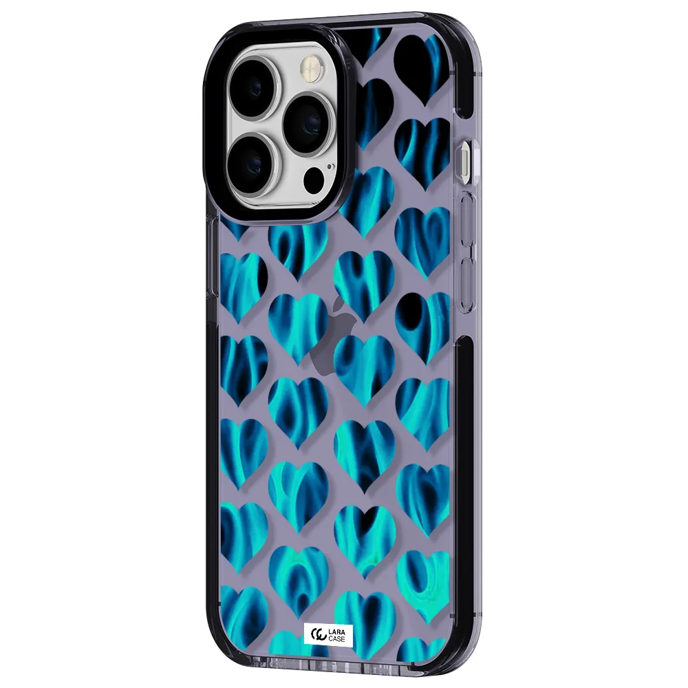 Heart Flame Apple iPhone 13 Pro impact Lilac Case