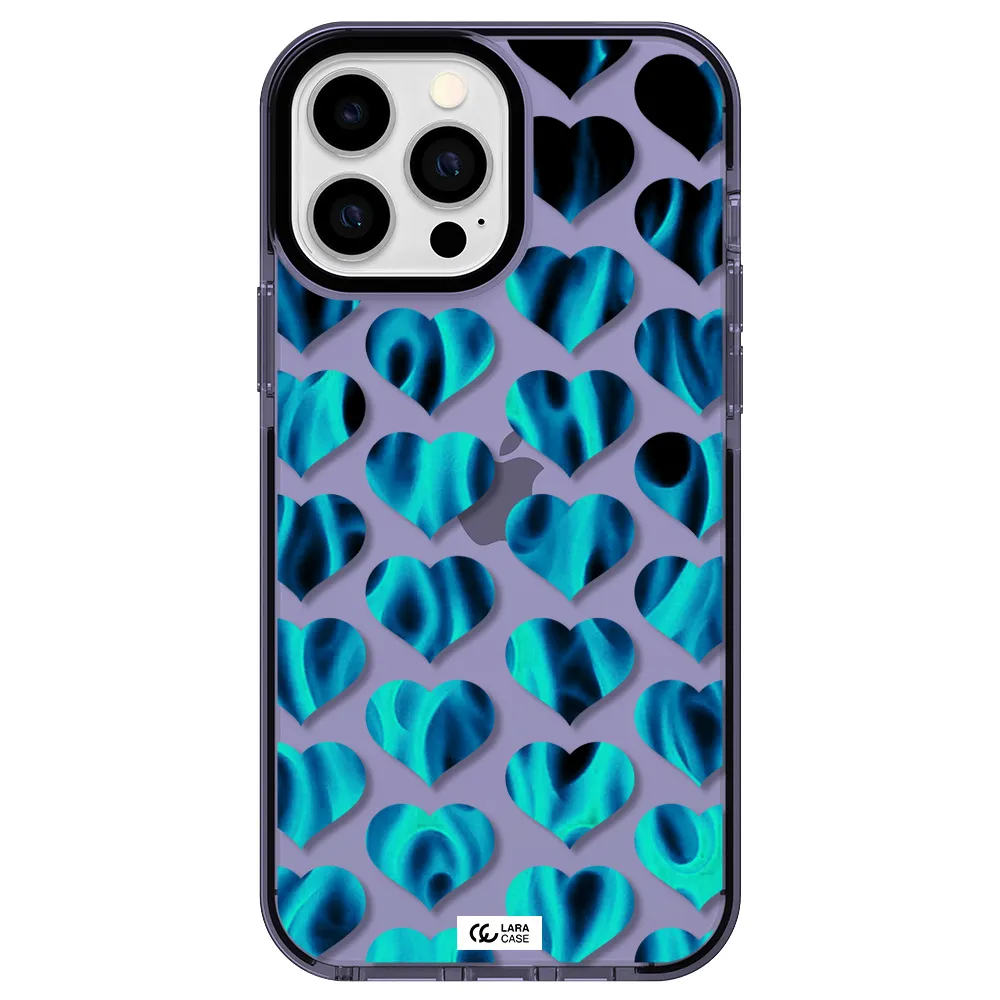 Heart Flame Apple iPhone 13 Pro Max impact Lilac Case