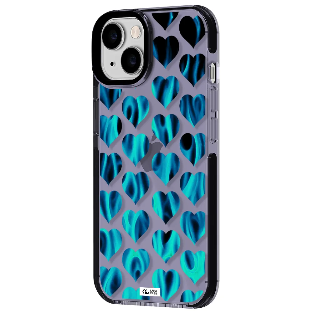 Heart Flame Apple iPhone 14 impact Lilac Case