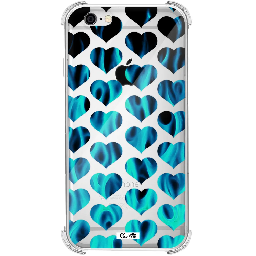 Heart Flame Apple iPhone 6 Clear PC Case