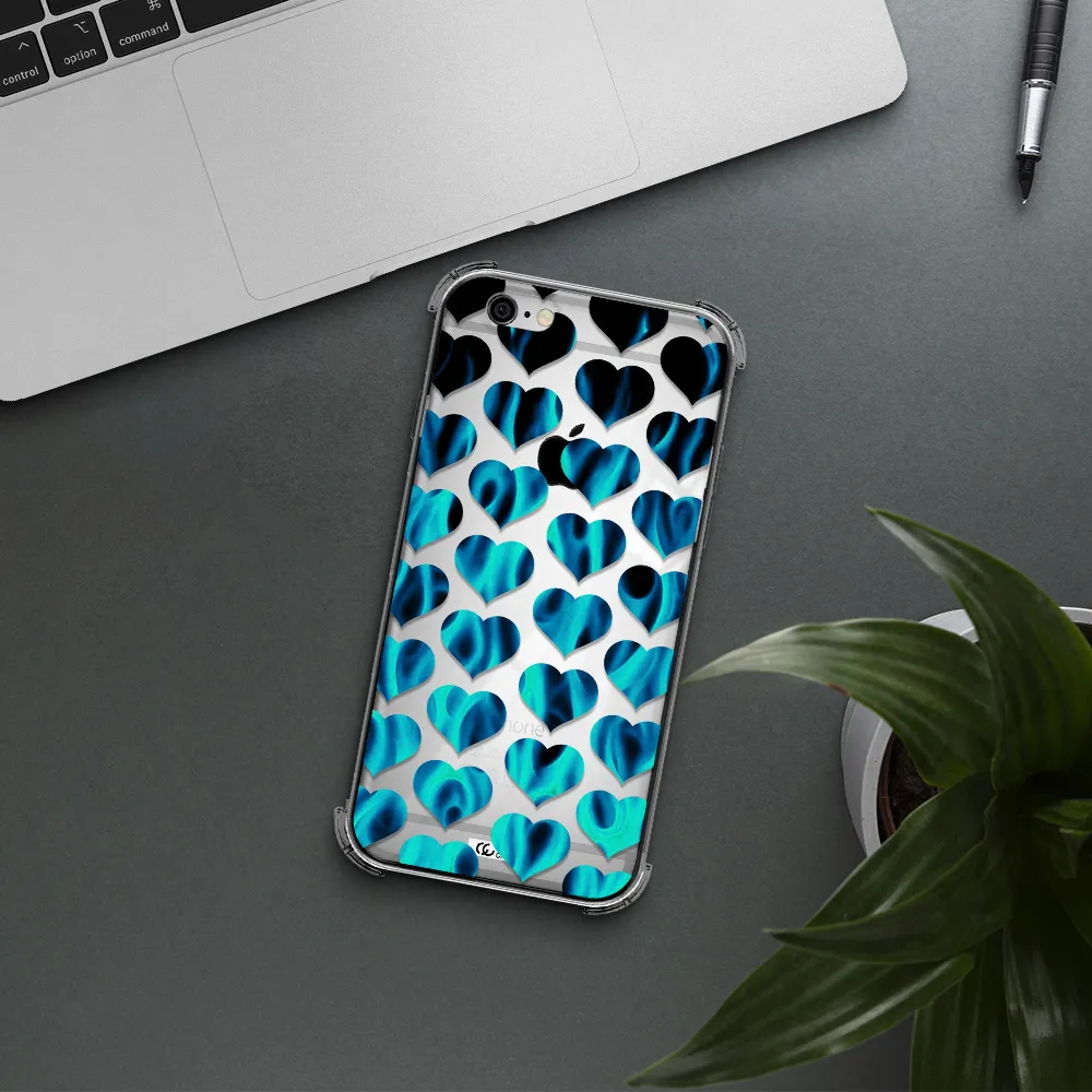 Heart Flame Apple iPhone 6 Clear PC Case