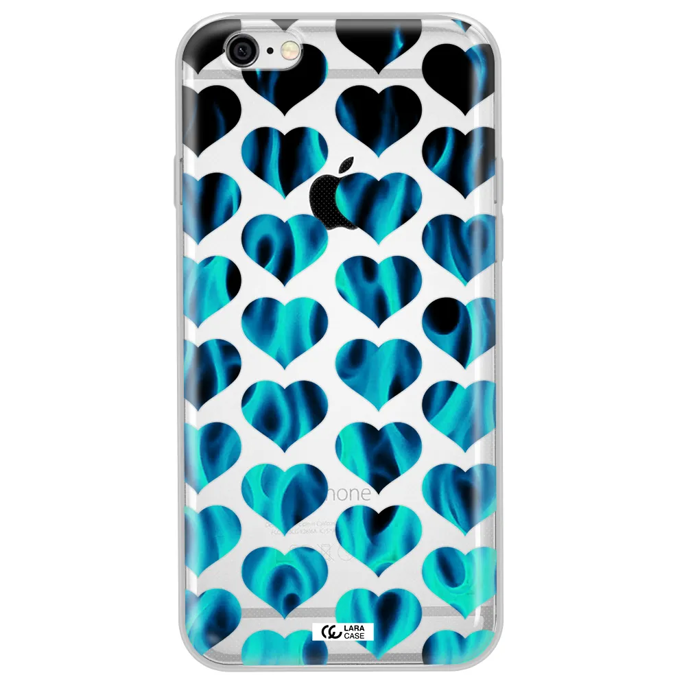 Heart Flame Apple iPhone 6 Clear TPU Case
