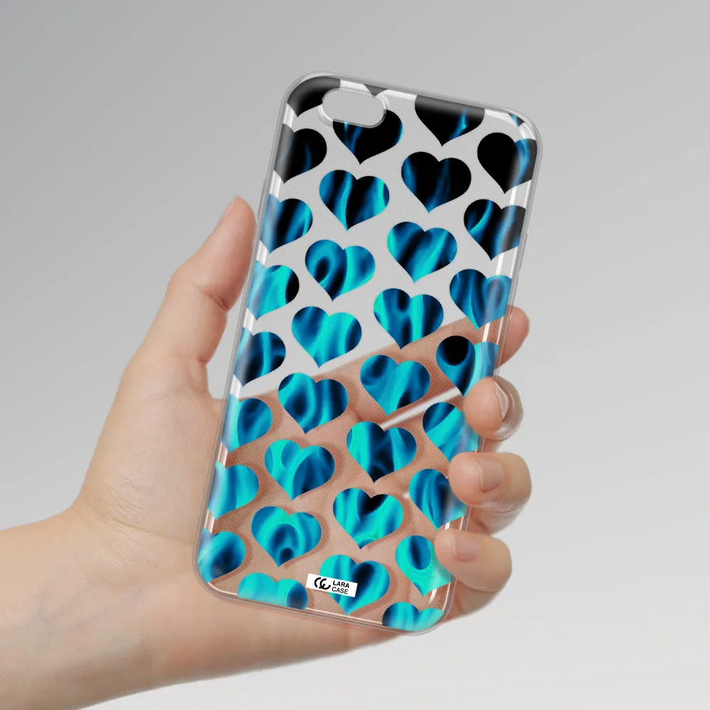 Heart Flame Apple iPhone 6 Clear TPU Case