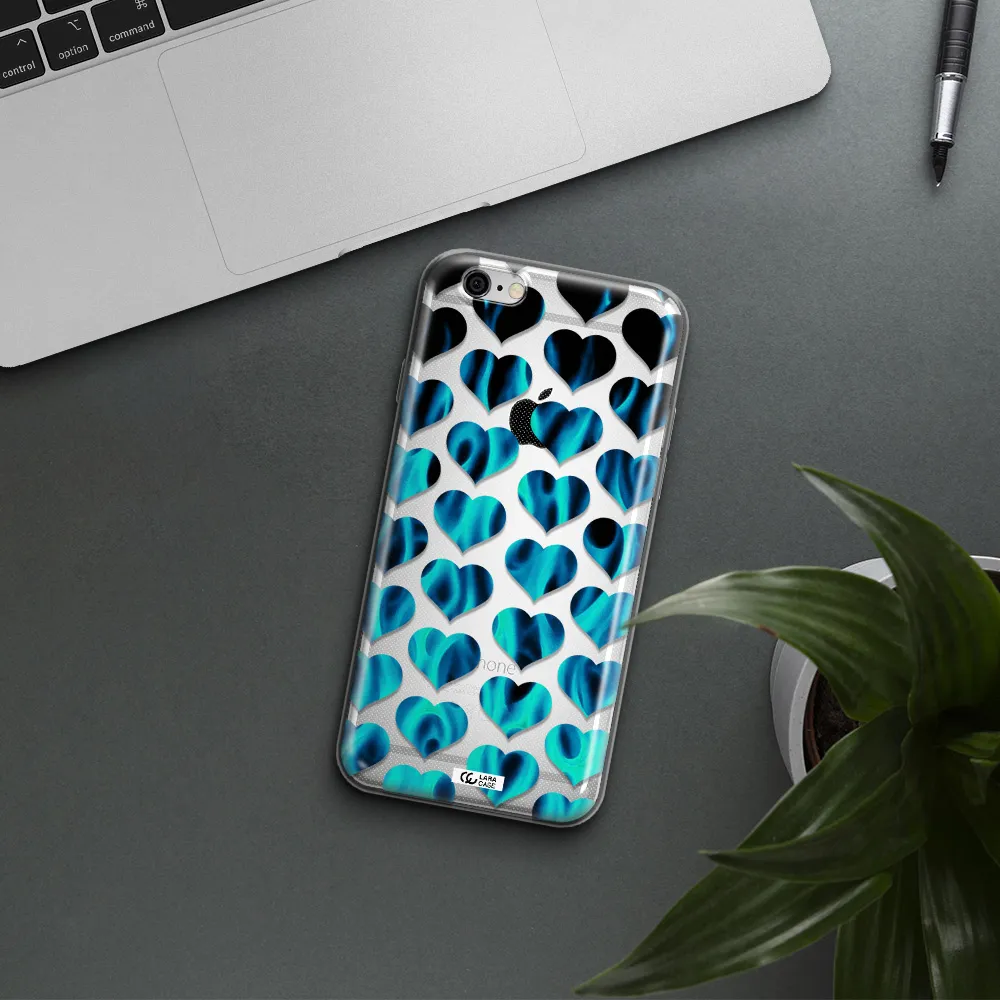 Heart Flame Apple iPhone 6 Clear TPU Case