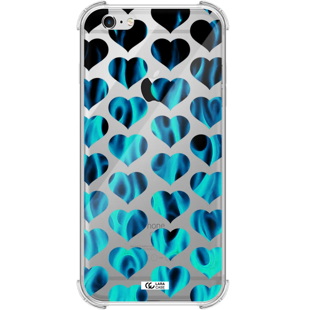 Heart Flame Apple iPhone 6S Clear PC Case