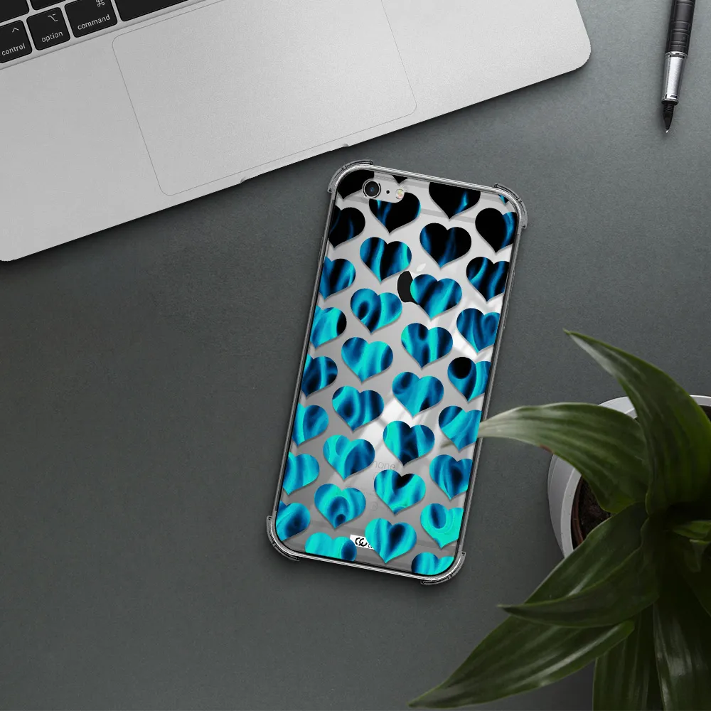 Heart Flame Apple iPhone 6S Clear PC Case