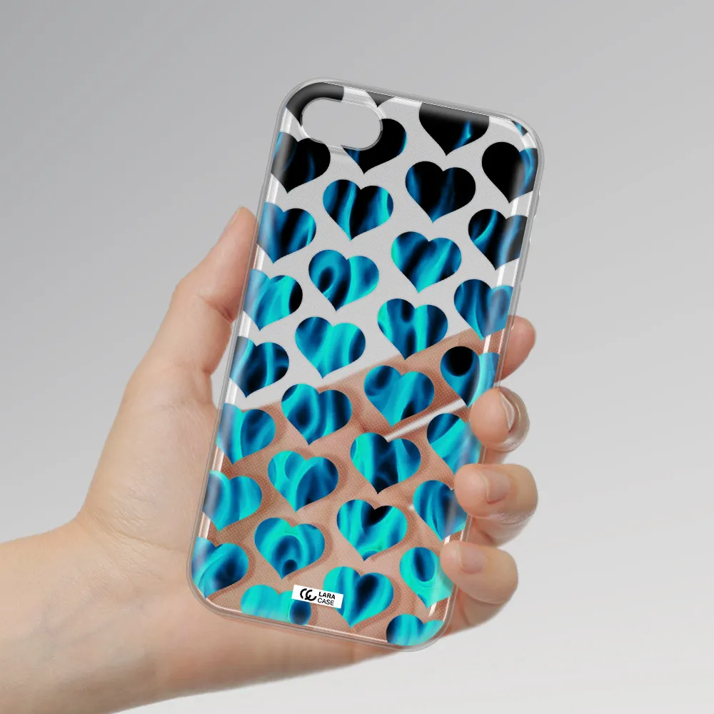 Heart Flame Apple Iphone Se 2020 Clear Tpu Case