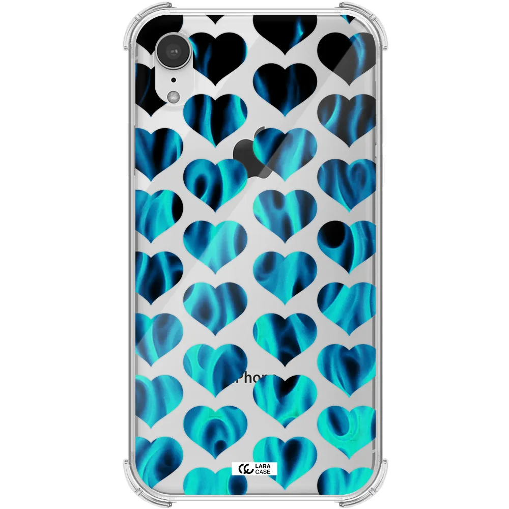 Heart Flame Apple iPhone XR Clear PC Case