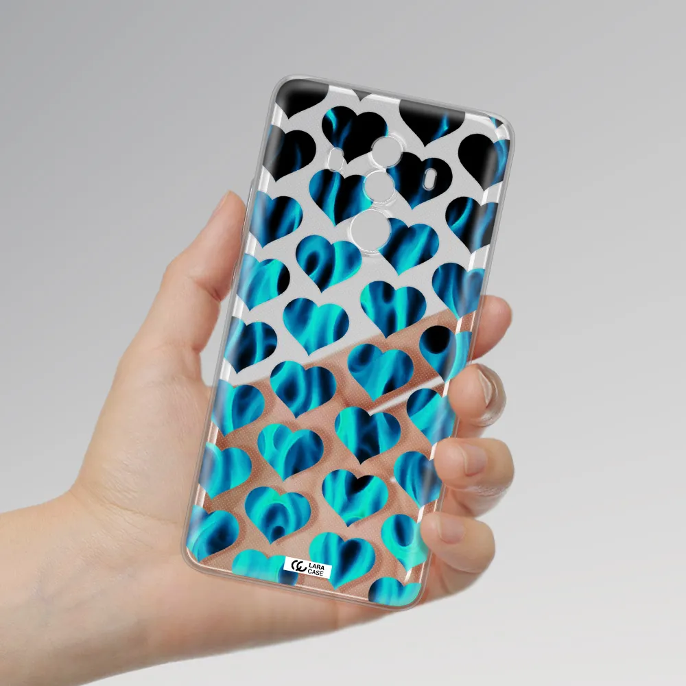 Heart Flame Huawei Mate 10 Clear TPU Case