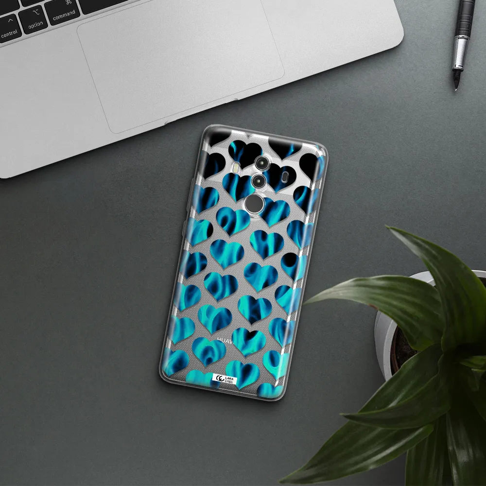 Heart Flame Huawei Mate 10 Clear TPU Case