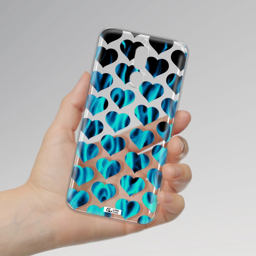 Heart Flame Huawei Mate 10 Lite Clear TPU Case