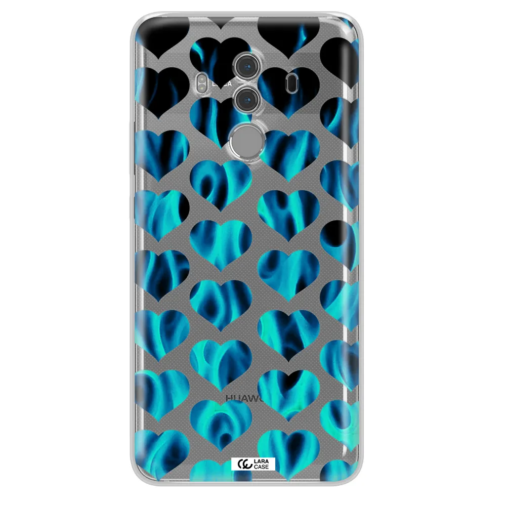 Heart Flame Huawei Mate 10 Pro Clear TPU Case