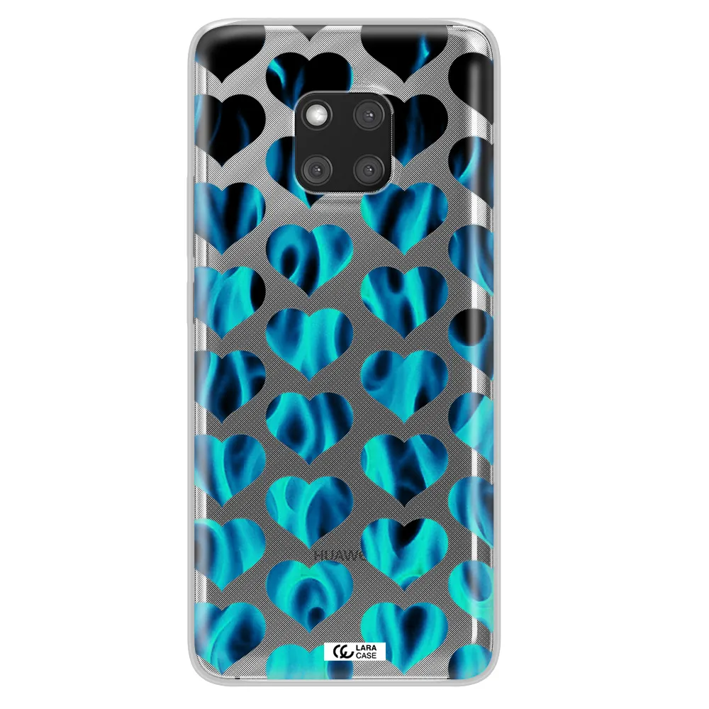 Heart Flame Huawei Mate 20 Pro Clear TPU Case