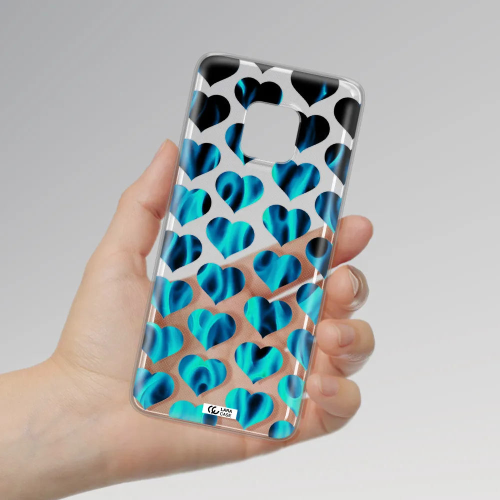 Heart Flame Huawei Mate 20 Pro Clear TPU Case