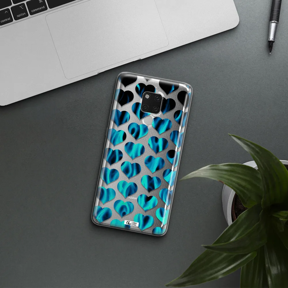 Heart Flame Huawei Mate 20X Clear TPU Case
