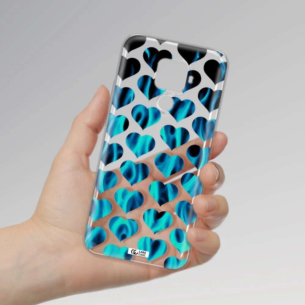 Heart Flame Huawei Mate 30 Lite Clear TPU Case