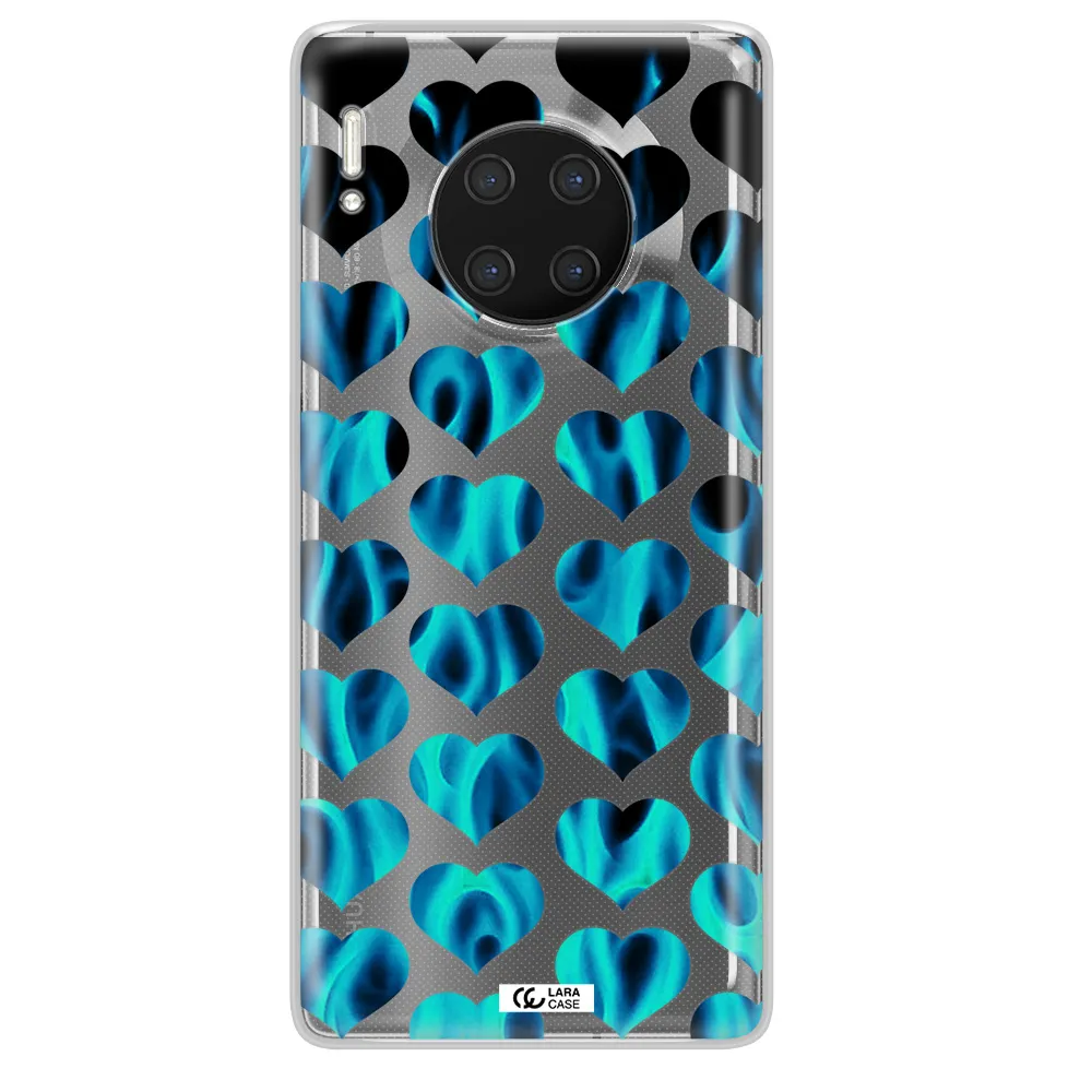 Heart Flame Huawei Mate 30 Pro Clear TPU Case