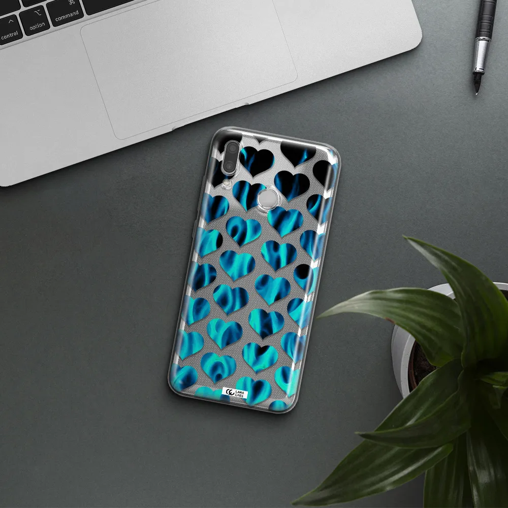 Heart Flame Huawei P Smart 2019 Clear TPU Case
