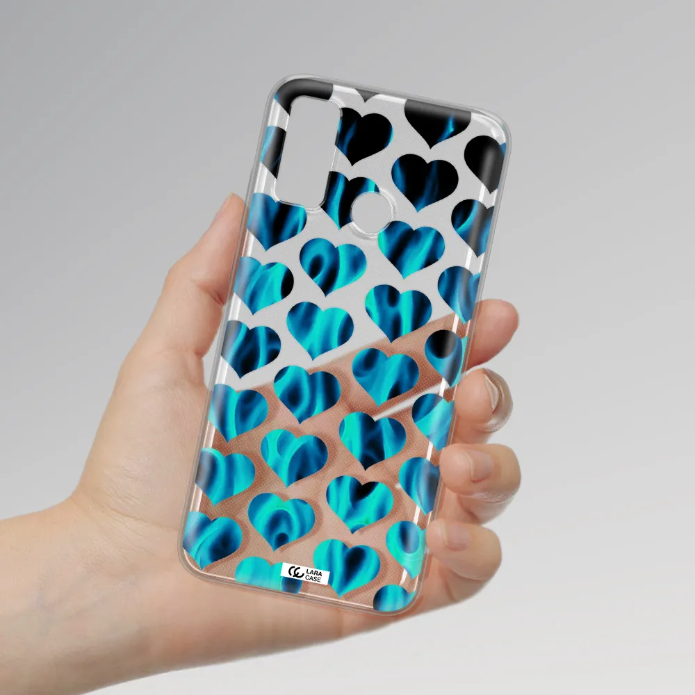 Heart Flame Huawei P Smart 2020 Clear TPU Case